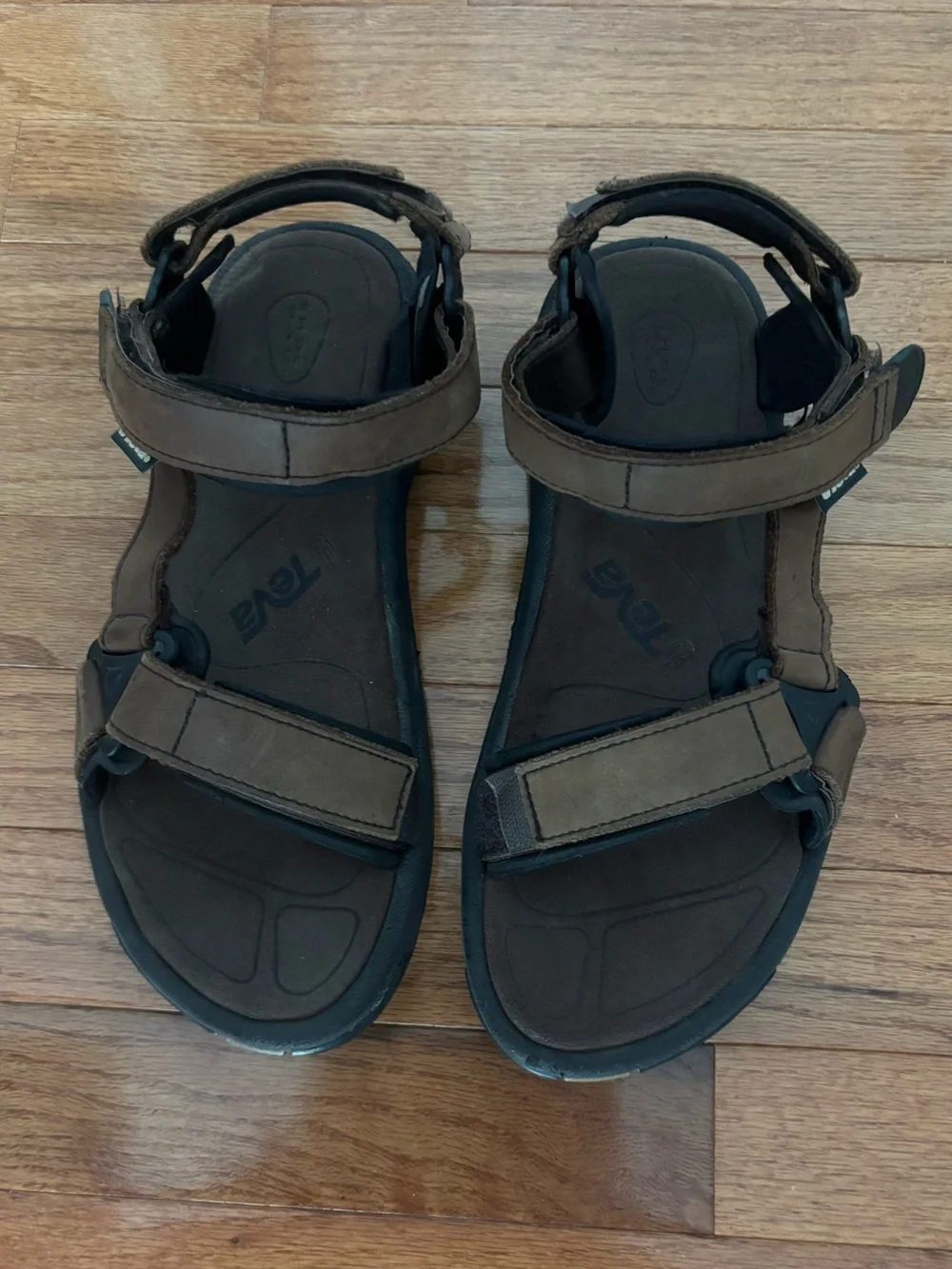 Men's Brown Teva Adjustable Strap Sandals size 9
